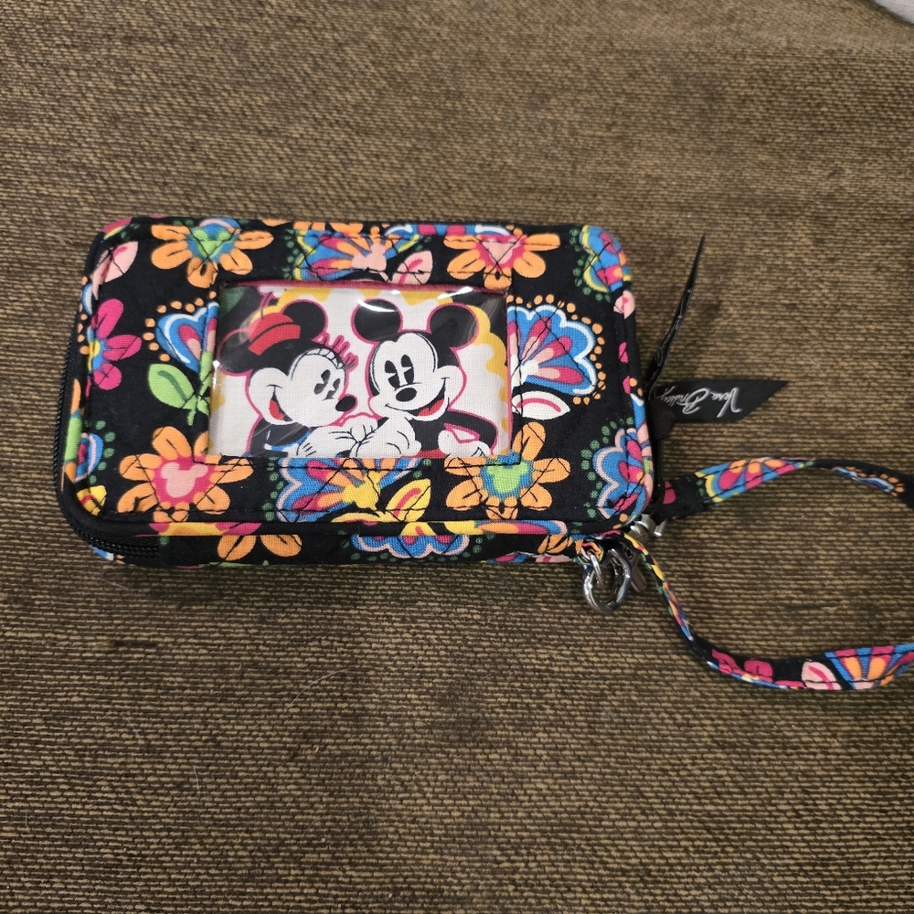 NWOT Vera Bradley Midnight with Mickey Wristlet